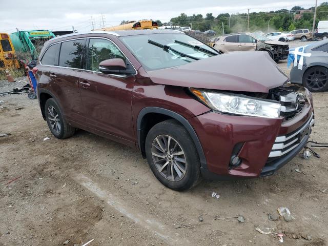 5TDJZRFH9HS455644 - 2017 TOYOTA HIGHLANDER SE BURGUNDY photo 4