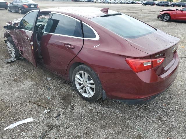 1G1ZE5STXGF212045 - 2018 CHEVROLET MALIBU LT BURGUNDY photo 2