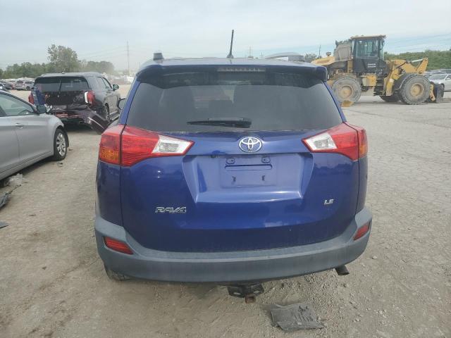 2T3ZFREV9EW089665 - 2014 TOYOTA RAV4 LE BLUE photo 6