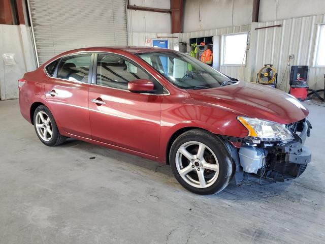 3N1AB7AP6FY237631 - 2015 NISSAN SENTRA S RED photo 4