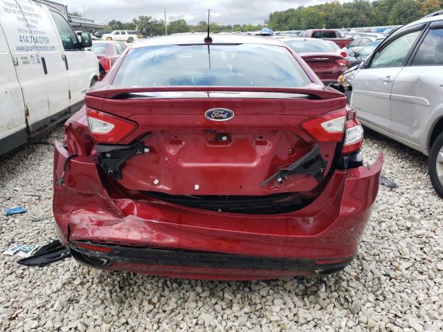 3FA6P0K9XGR198510 - 2016 FORD FUSION TITANIUM RED photo 6