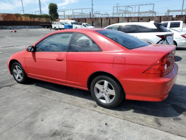 1HGEM22904L046712 - 2004 HONDA CIVIC EX RED photo 2