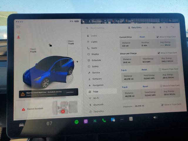 7SAYGDEE5PF839389 - 2023 TESLA MODEL Y BLUE photo 9