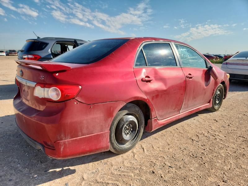 5YFBU4EE8DP203657 - 2013 TOYOTA COROLLA BASE أحمر صورة 3