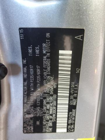 5TDYK3DC8FS681100 - 2015 TOYOTA SIENNA XLE SILVER photo 13