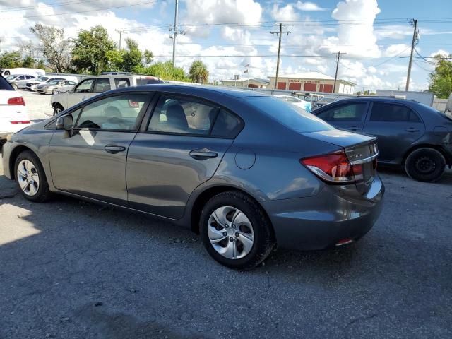 19XFB2F59DE081080 - 2013 HONDA CIVIC LX GRAY photo 2