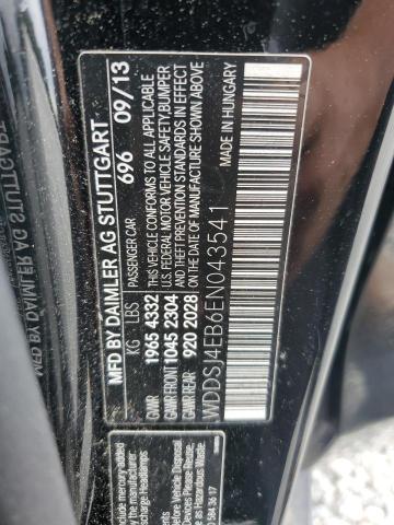 WDDSJ4EB6EN043541 - 2014 MERCEDES-BENZ CLA 250 BLACK photo 12