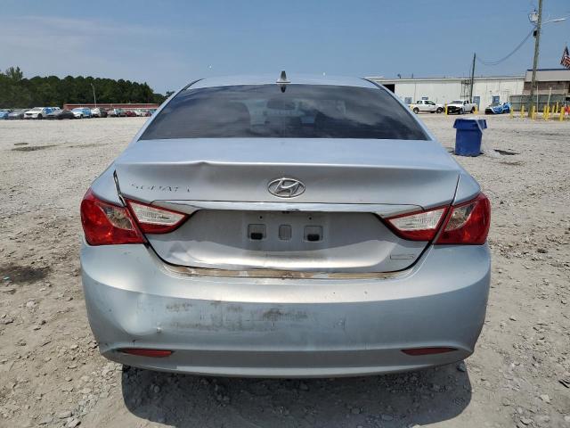 5NPEC4ACXBH200208 - 2011 HYUNDAI SONATA SE BLUE photo 6
