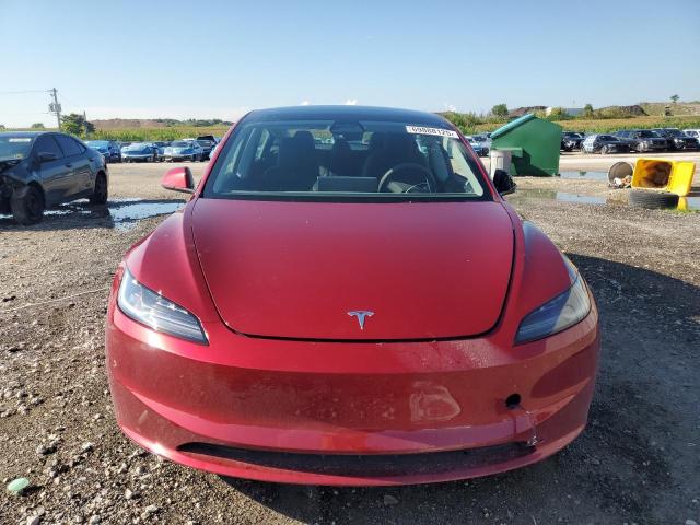 5YJ3E1EA3SF939525 - 2025 TESLA MODEL 3 RED photo 5