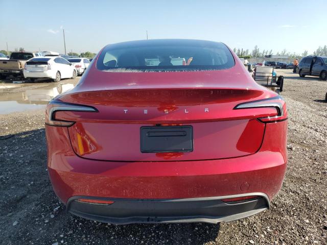 5YJ3E1EA3SF939525 - 2025 TESLA MODEL 3 RED photo 6