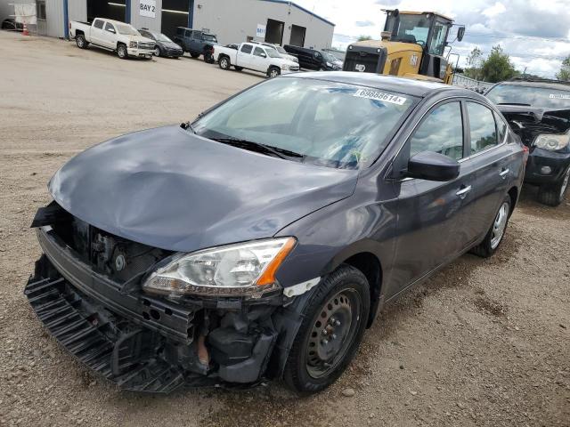 3N1AB7AP2FL694787 - 2015 NISSAN SENTRA S GRAY photo 1