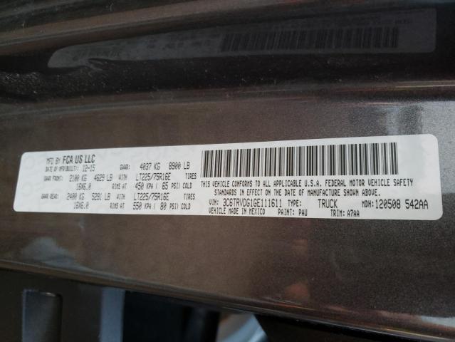 3C6TRVDG1GE111611 - 2016 RAM PROMASTER 2500 HIGH GRAY photo 13