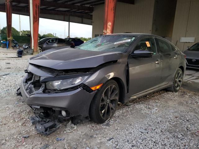 2HGFC2F88MH548258 - 2021 HONDA CIVIC SPORT SILVER photo 1