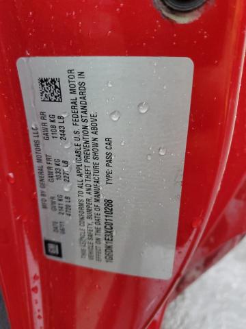 1G6DK1E3XC0110288 - 2012 CADILLAC CTS PERFORMANCE COLLECTION Rot Foto 13