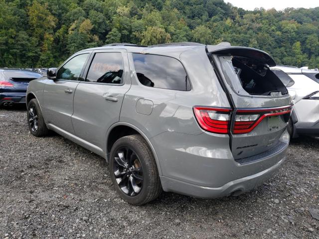 1C4RDJDG8MC837608 - 2021 DODGE DURANGO GT GRAY photo 2