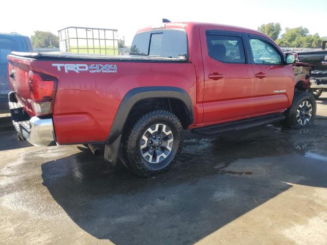 3TMCZ5AN0JM164017 - 2018 TOYOTA TACOMA DOUBLE CAB RED photo 3