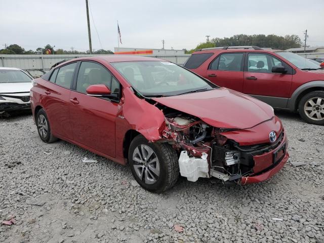 JTDKARFU4G3519310 - 2016 TOYOTA PRIUS RED photo 4