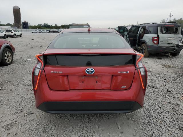 JTDKARFU4G3519310 - 2016 TOYOTA PRIUS RED photo 6