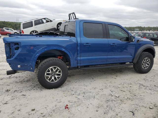 1FTFW1RGXNFC30096 - 2022 FORD F150 RAPTOR BLUE photo 3