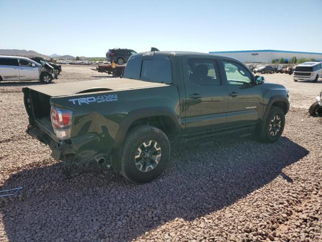 3TMCZ5AN0MM419639 - 2021 TOYOTA TACOMA DOUBLE CAB GREEN photo 3