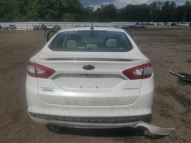 3FA6P0SU3GR102608 - 2016 FORD FUSION TITANIUM PHEV WHITE photo 6