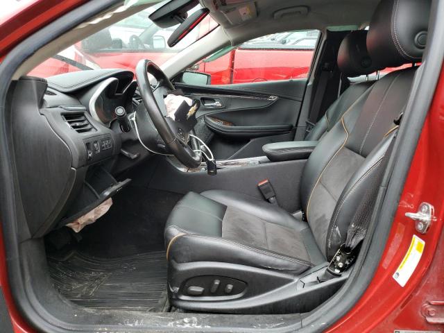 2G1115SL0E9150816 - 2014 CHEVROLET IMPALA LT RED photo 7