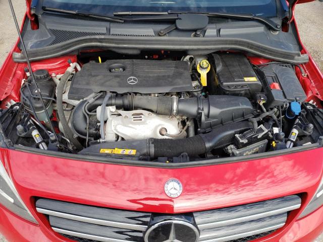 WDDMH4EB3EJ237567 - 2014 MERCEDES-BENZ B250 RED photo 11