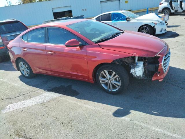 5NPD84LFXHH147748 - 2017 HYUNDAI ELANTRA SE RED photo 4