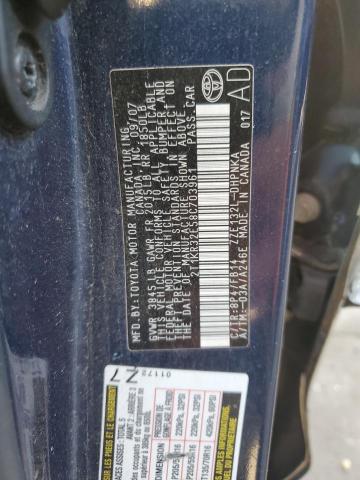 2T1KR32E58C703961 - 2008 TOYOTA COROLLA MA XR BLUE photo 12