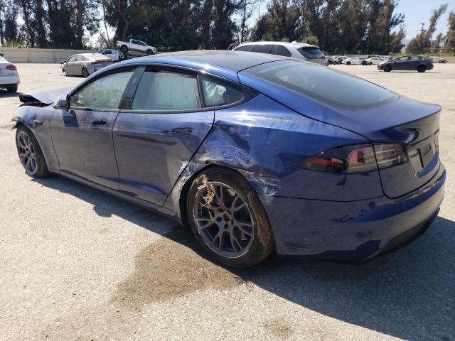 5YJSA1E54PF528250 - 2023 TESLA MODEL S BLUE photo 2