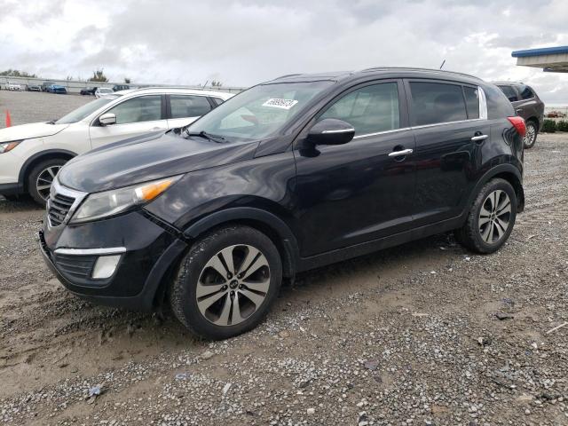 KNDPC3A26D7351144 - 2013 KIA SPORTAGE EX BLACK photo 1