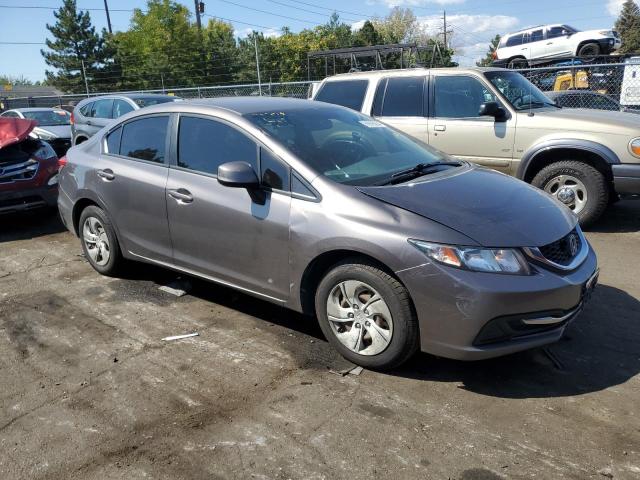 19XFB2F53DE069345 - 2013 HONDA CIVIC LX ნაცრისფერი ფოტო 4