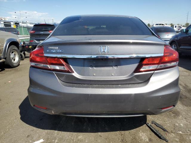 19XFB2F53DE069345 - 2013 HONDA CIVIC LX ნაცრისფერი ფოტო 6