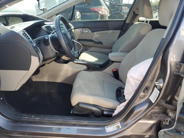 19XFB2F53DE069345 - 2013 HONDA CIVIC LX ნაცრისფერი ფოტო 7