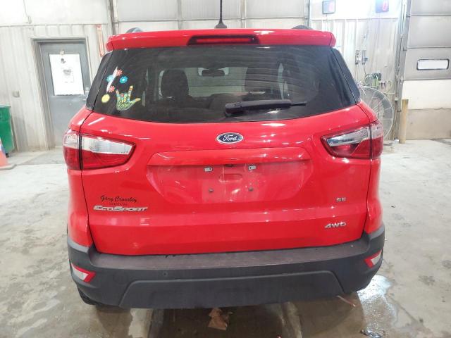 MAJ6S3GL6LC319241 - 2020 FORD ECOSPORT SE RED photo 6