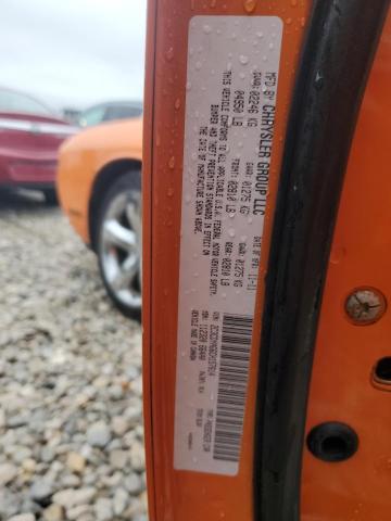 2C3CDYAG6CH157614 - 2012 DODGE CHALLENGER SXT ORANGE photo 12