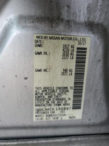 1N4AL3AP2JC140887 - 2018 NISSAN ALTIMA 2.5 Күміс фото 13