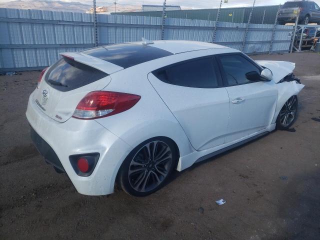 KMHTC6AE2GU301076 - 2016 HYUNDAI VELOSTER TURBO WHITE photo 3