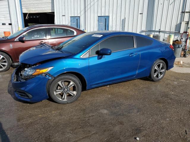 2HGFG3B87EH502356 - 2014 HONDA CIVIC EX BLUE photo 1