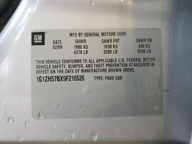 1G1ZH57BX9F216526 - 2009 CHEVROLET MALIBU 1LT Gümüş foto 12