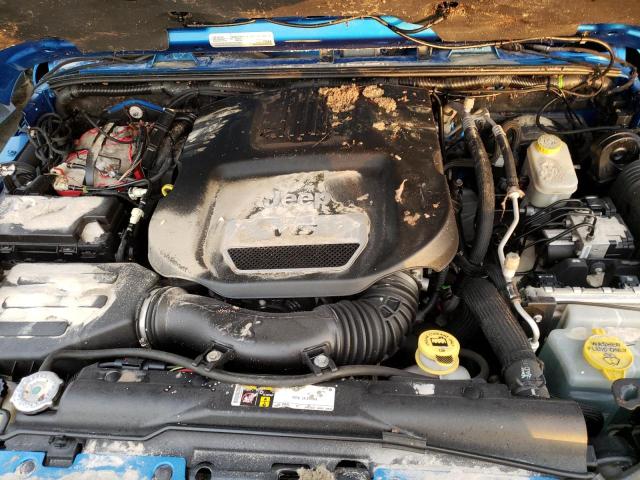 1C4HJWEG1FL718530 - 2015 JEEP WRANGLER U BLUE photo 12
