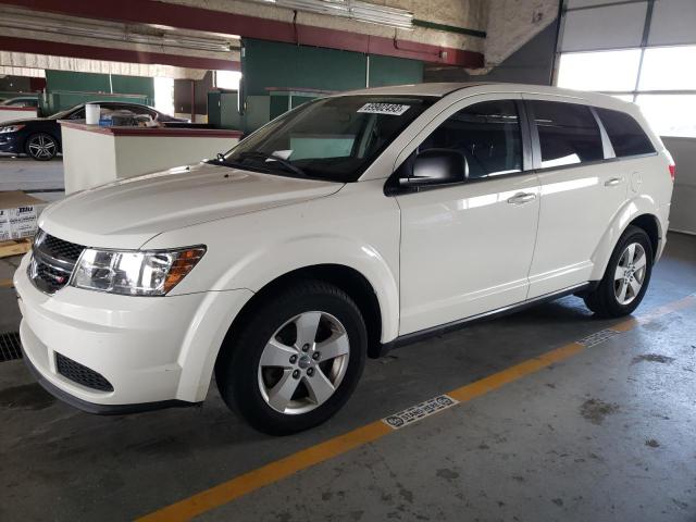 3C4PDCAB5DT584649 - 2013 DODGE JOURNEY SE WHITE photo 1