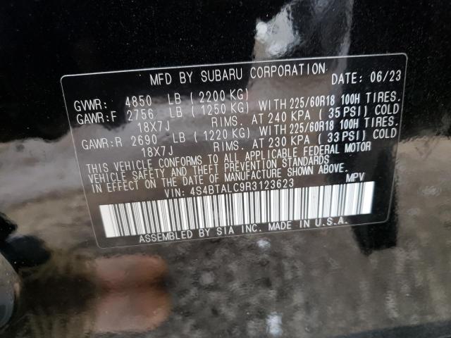 4S4BTALC9R3123623 - 2024 SUBARU OUTBACK ONYX EDITION BLACK photo 13