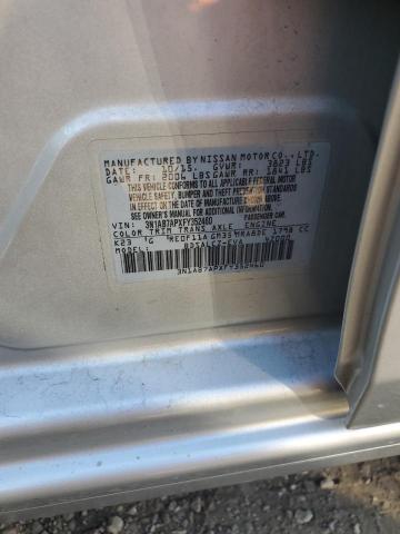 3N1AB7APXFY352460 - 2015 NISSAN SENTRA S SILVER photo 12