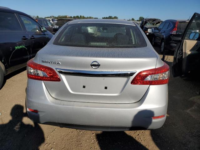 3N1AB7APXFY352460 - 2015 NISSAN SENTRA S SILVER photo 6