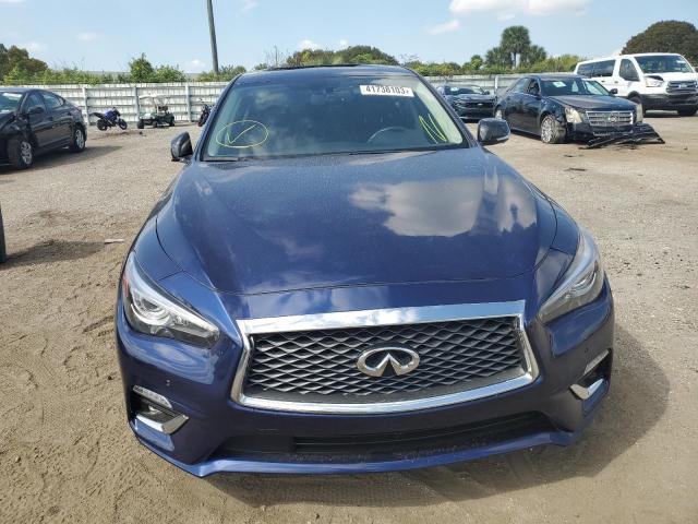 JN1EV7BR1MM754893 - 2021 INFINITI Q50 LUXE BLUE photo 5