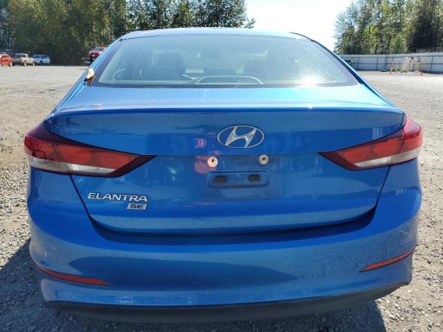 5NPD74LF0JH282505 - 2018 HYUNDAI ELANTRA SE BLUE photo 6