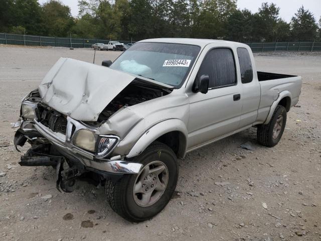 5TEWN72N01Z719005 - 2001 TOYOTA TACOMA XTRACAB SILVER photo 1