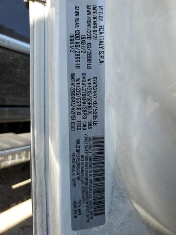 ZFBHRFAB2M6V34795 - 2021 RAM PROMASTER თეთრი ფოტო 12