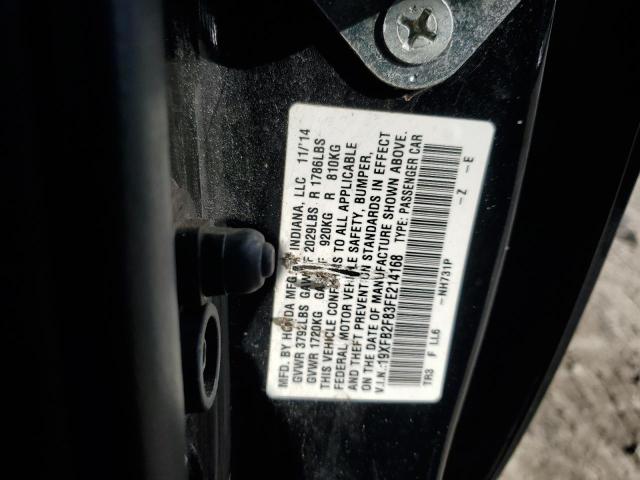 19XFB2F83FE214168 - 2015 HONDA CIVIC EX BLACK photo 13